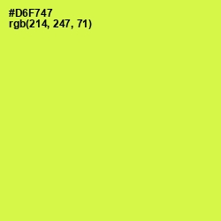 #D6F747 - Starship Color Image