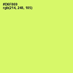 #D6F869 - Sulu Color Image