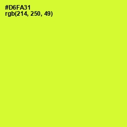 #D6FA31 - Pear Color Image