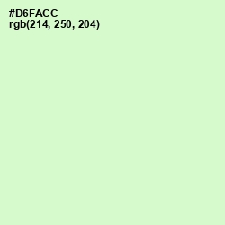 #D6FACC - Tea Green Color Image