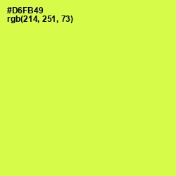#D6FB49 - Starship Color Image