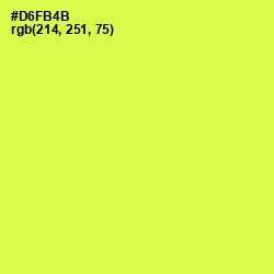 #D6FB4B - Starship Color Image