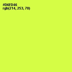 #D6FD46 - Starship Color Image