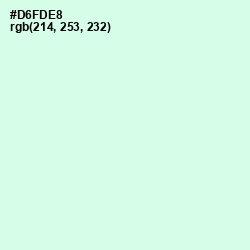 #D6FDE8 - Granny Apple Color Image