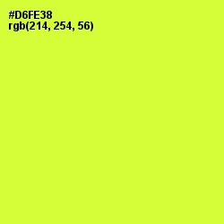 #D6FE38 - Pear Color Image