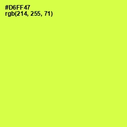 #D6FF47 - Starship Color Image