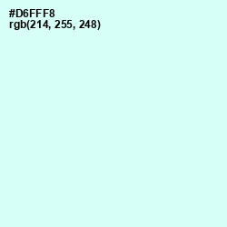 #D6FFF8 - Foam Color Image