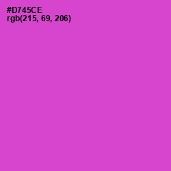 #D745CE - Fuchsia Pink Color Image