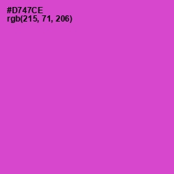 #D747CE - Fuchsia Pink Color Image