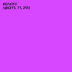 #D747FF - Heliotrope Color Image