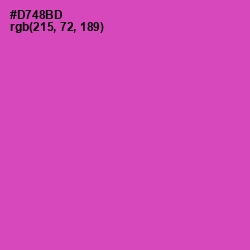 #D748BD - Brilliant Rose Color Image