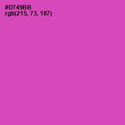 #D749BB - Brilliant Rose Color Image