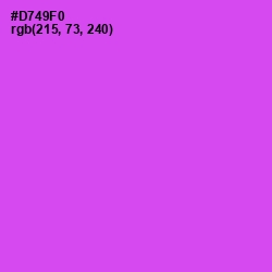 #D749F0 - Heliotrope Color Image