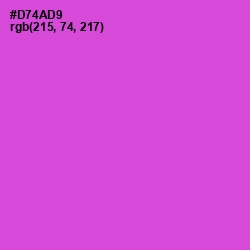 #D74AD9 - Fuchsia Pink Color Image