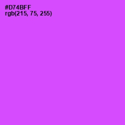 #D74BFF - Heliotrope Color Image