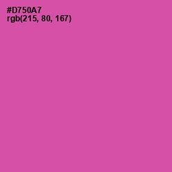#D750A7 - Hopbush Color Image