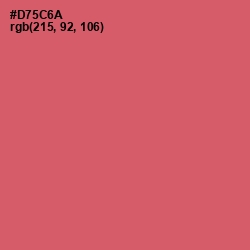 #D75C6A - Cranberry Color Image