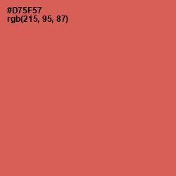 #D75F57 - Chestnut Rose Color Image