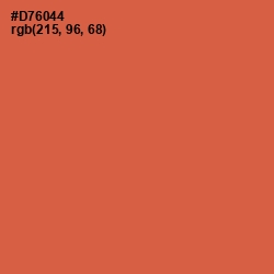 #D76044 - Red Damask Color Image