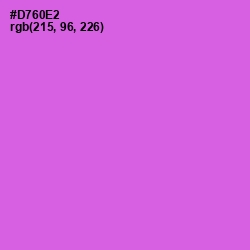#D760E2 - Heliotrope Color Image