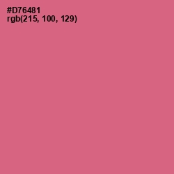 #D76481 - Charm Color Image