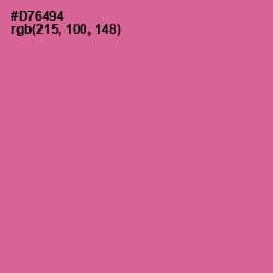 #D76494 - Charm Color Image