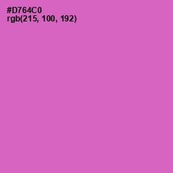 #D764C0 - Orchid Color Image