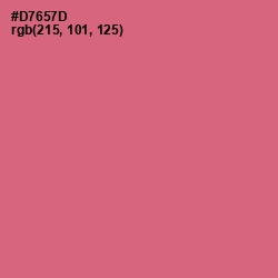 #D7657D - Contessa Color Image