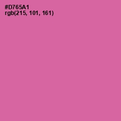 #D765A1 - Hopbush Color Image