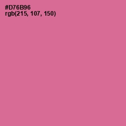 #D76B96 - Charm Color Image