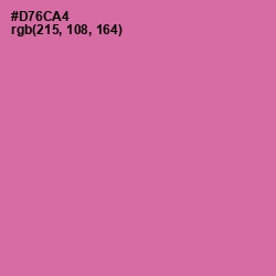 #D76CA4 - Hopbush Color Image