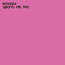 #D76DA4 - Hopbush Color Image