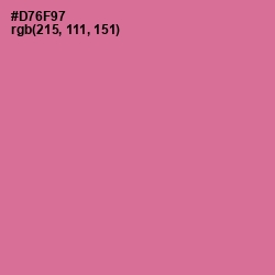 #D76F97 - Charm Color Image