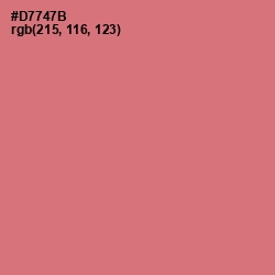 #D7747B - Contessa Color Image