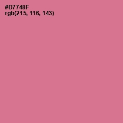 #D7748F - Charm Color Image