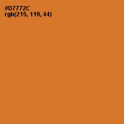 #D7772C - Ochre Color Image