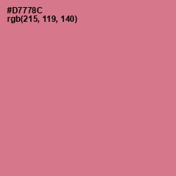 #D7778C - Charm Color Image