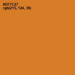#D77C27 - Ochre Color Image