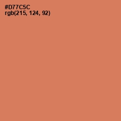 #D77C5C - Raw Sienna Color Image