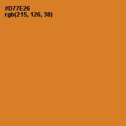 #D77E26 - Ochre Color Image