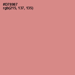 #D78987 - My Pink Color Image