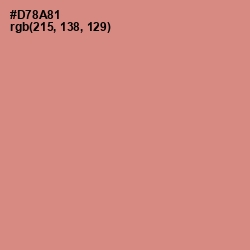 #D78A81 - My Pink Color Image