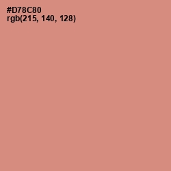 #D78C80 - My Pink Color Image