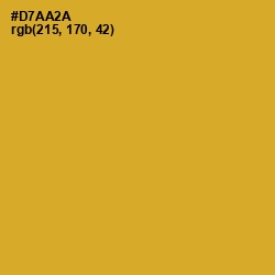 #D7AA2A - Golden Grass Color Image