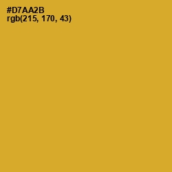 #D7AA2B - Golden Grass Color Image