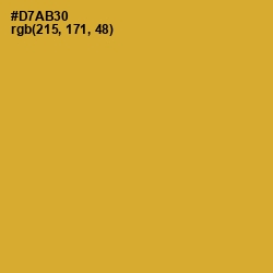 #D7AB30 - Old Gold Color Image