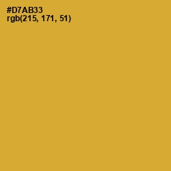 #D7AB33 - Old Gold Color Image