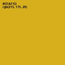 #D7AF1D - Gold Tips Color Image