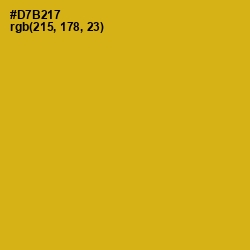 #D7B217 - Gold Tips Color Image