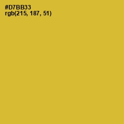 #D7BB33 - Old Gold Color Image